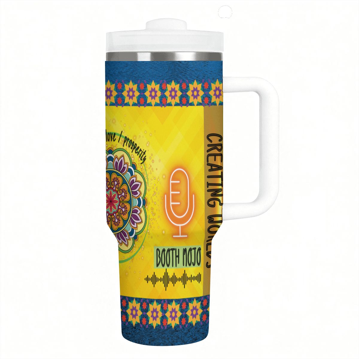 40oz Tumbler with Handle and Straw (Made in USA)