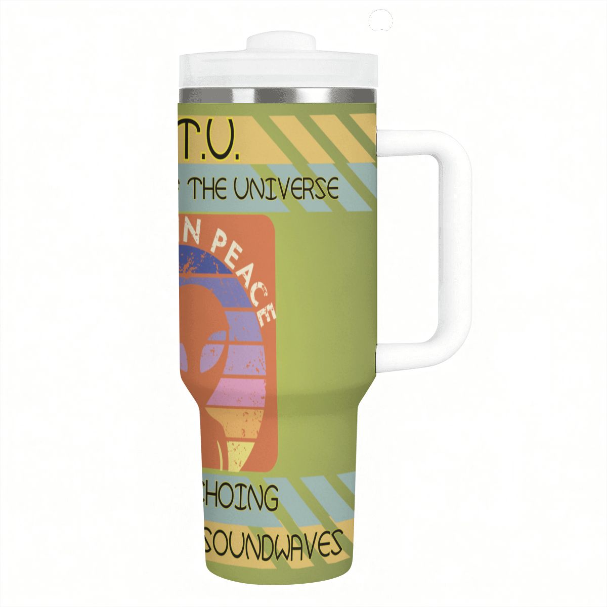 40oz Tumbler with Handle and Straw (Made in USA)