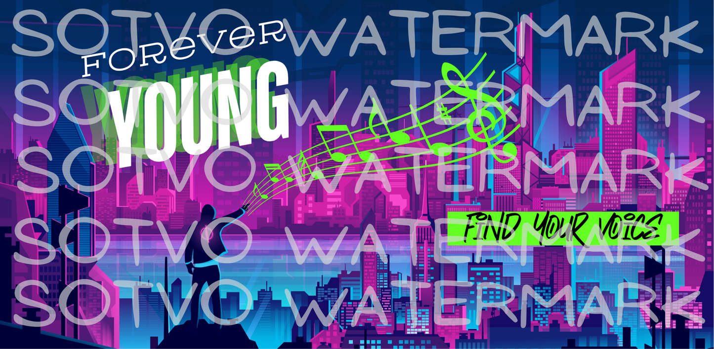 Forever Young: Find Your Voice: : Insulated Stainless Steel Classic 40oz Travel Mug with Handle