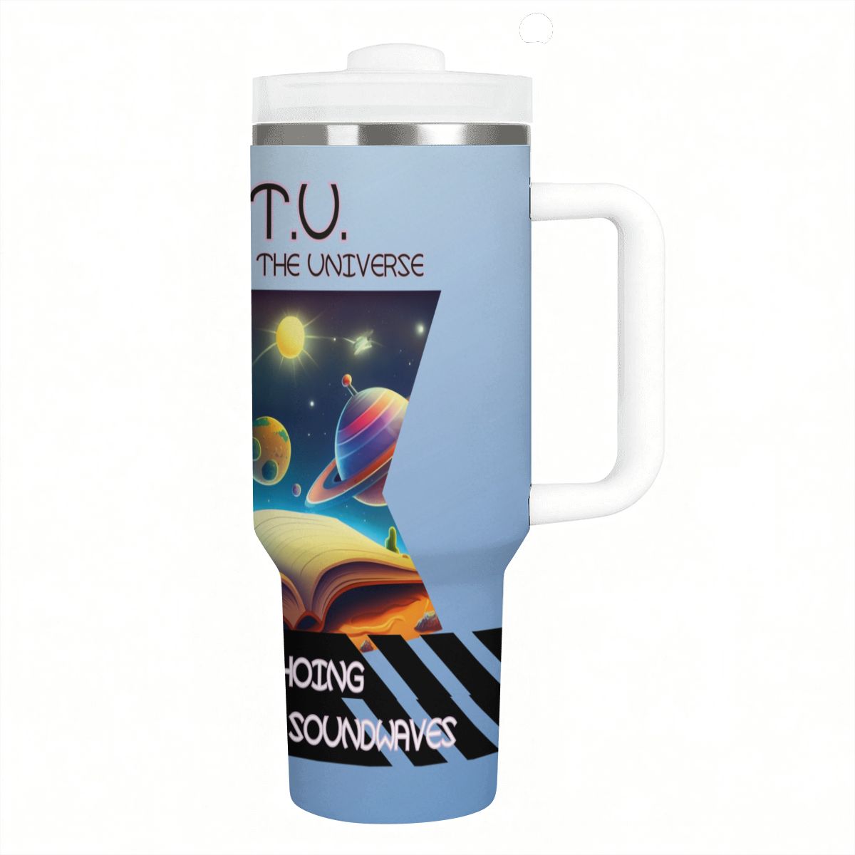 40oz Tumbler with Handle and Straw (Made in USA)