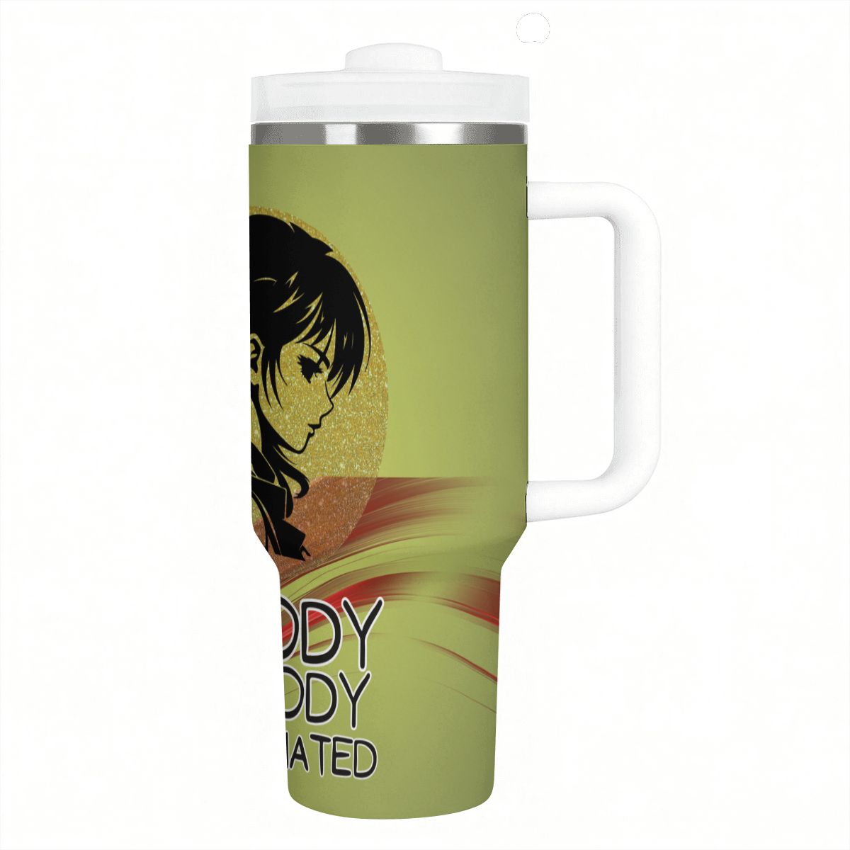 40oz Tumbler with Handle and Straw (Made in USA)