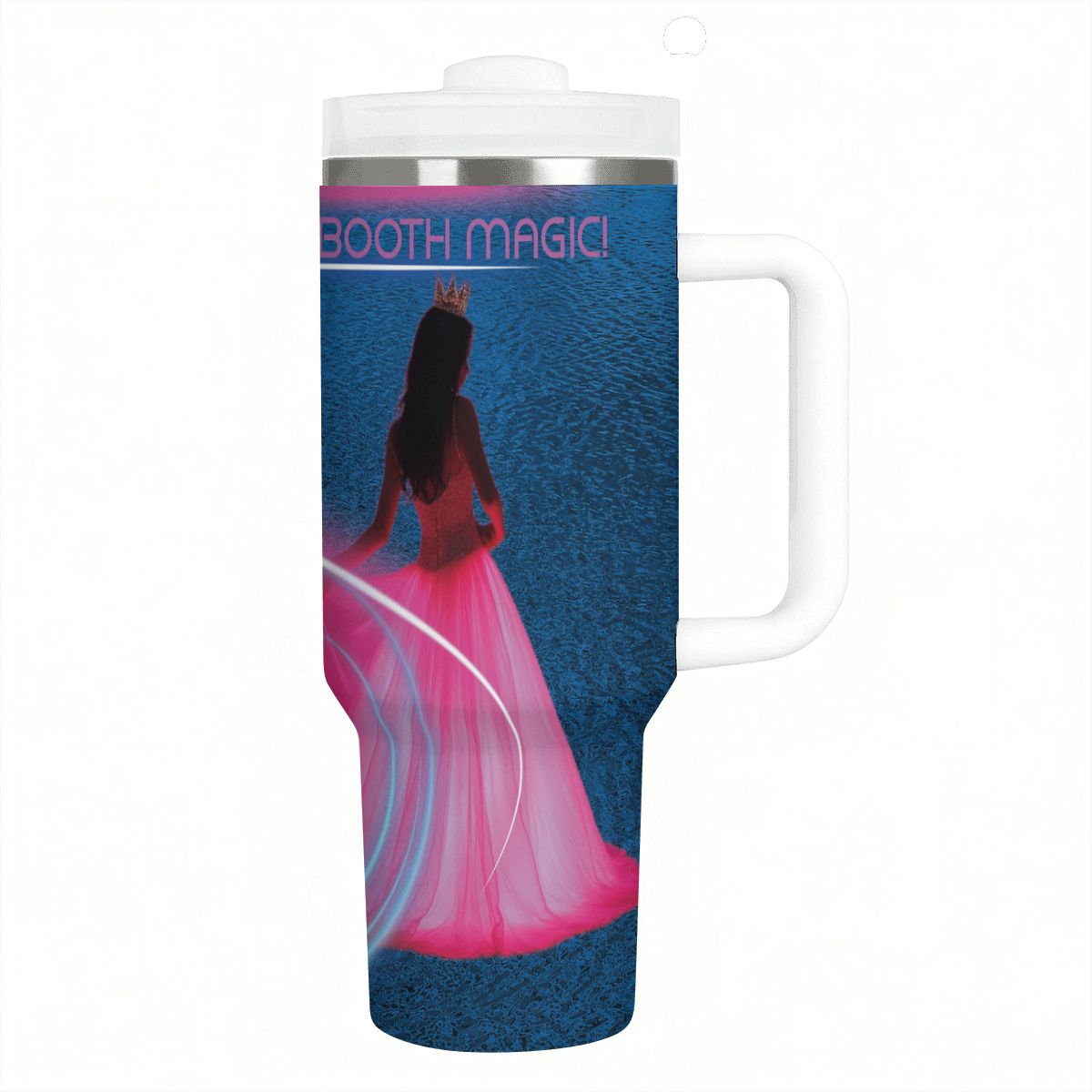 40oz Tumbler with Handle and Straw (Made in USA)