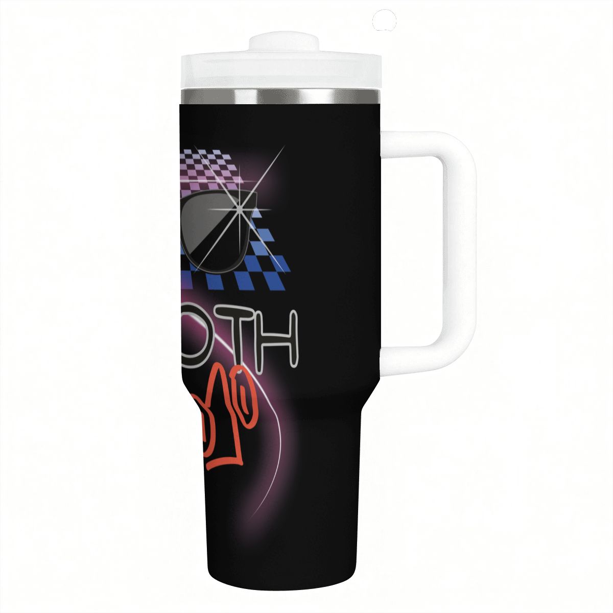 40oz Tumbler with Handle and Straw (Made in USA)