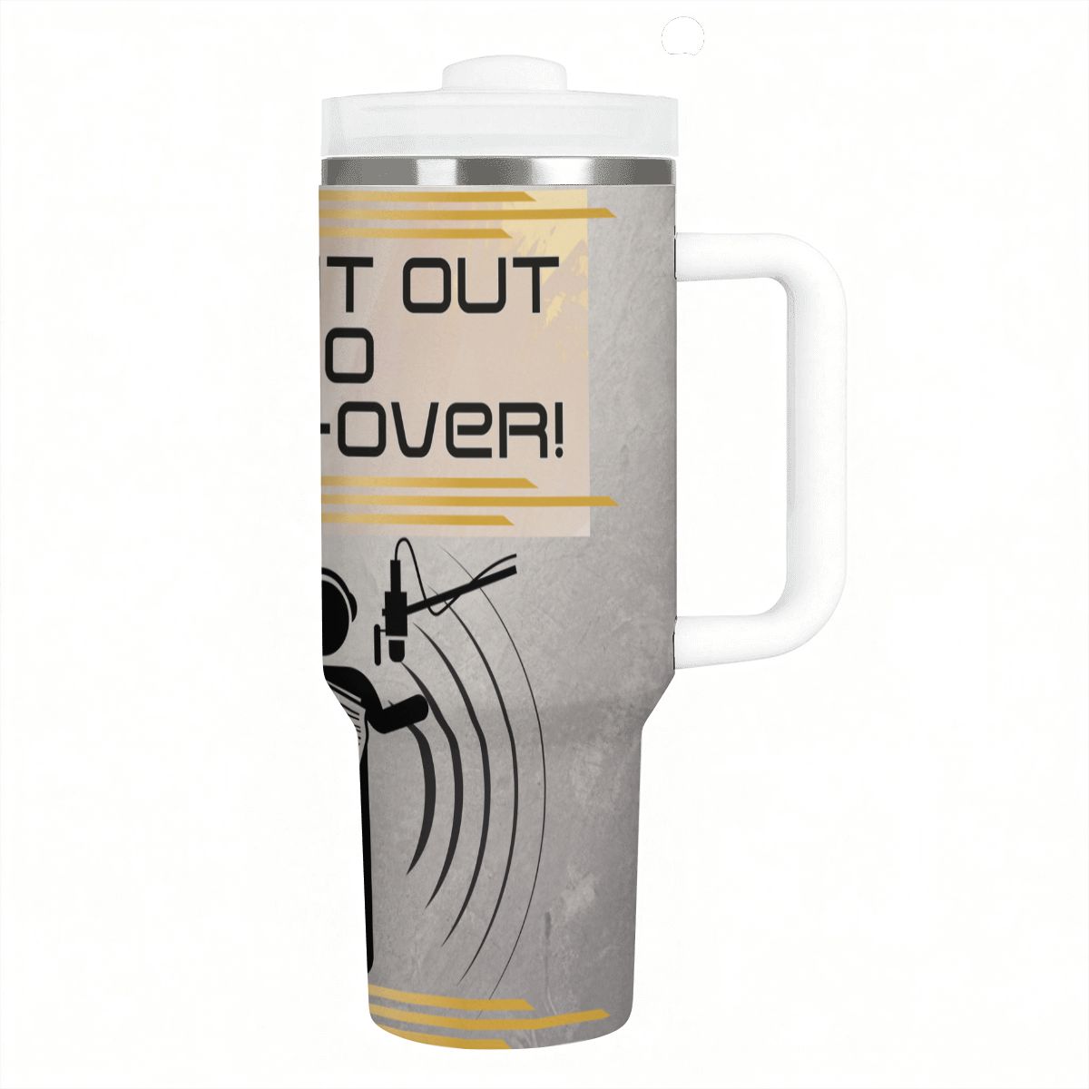 40oz Tumbler with Handle and Straw (Made in USA)