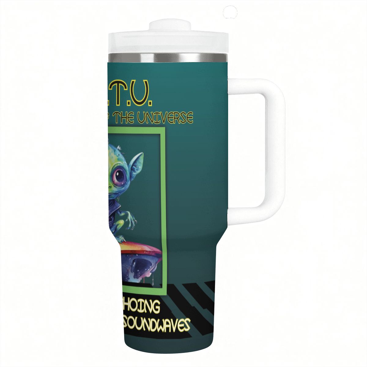 40oz Tumbler with Handle and Straw (Made in USA)