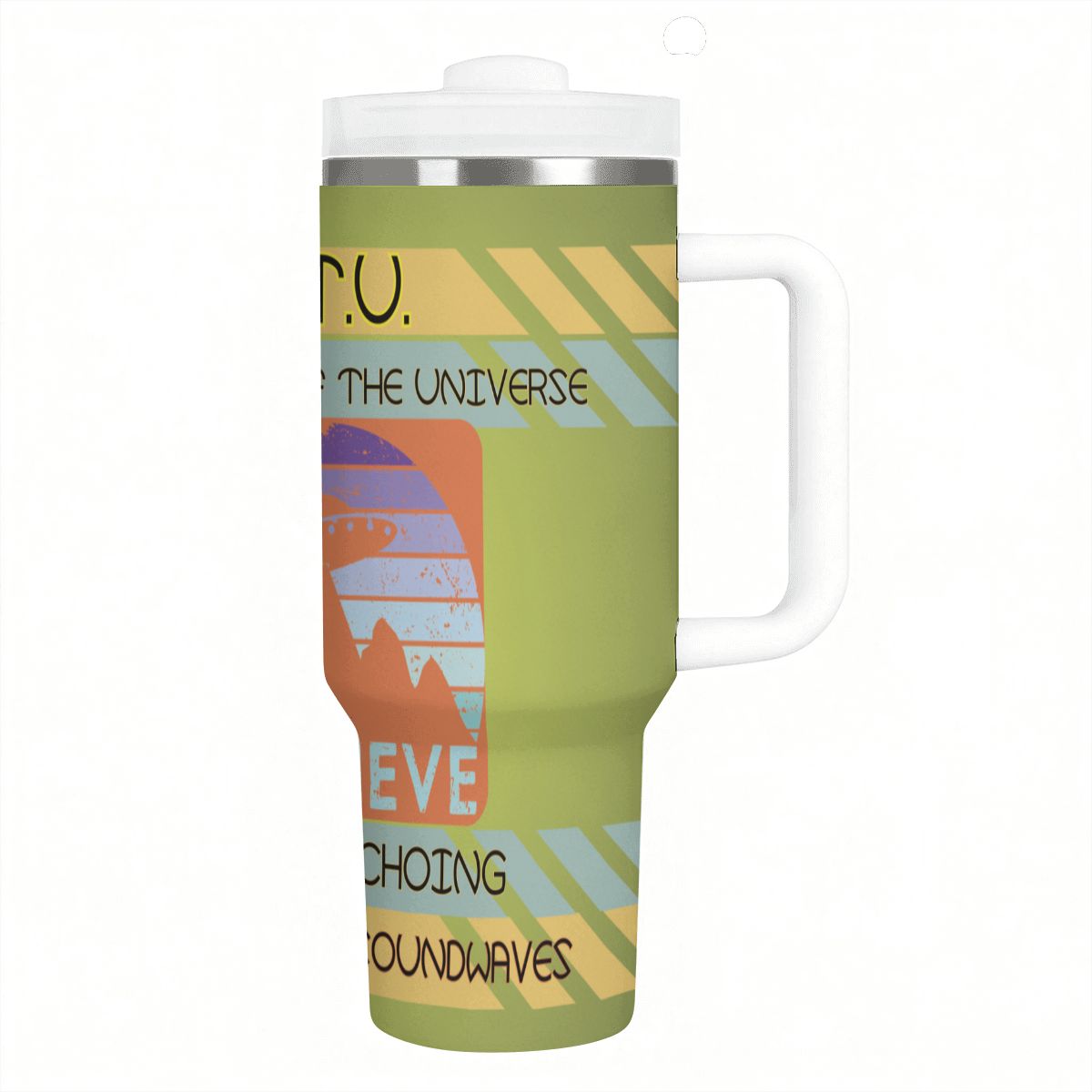 40oz Tumbler with Handle and Straw (Made in USA)