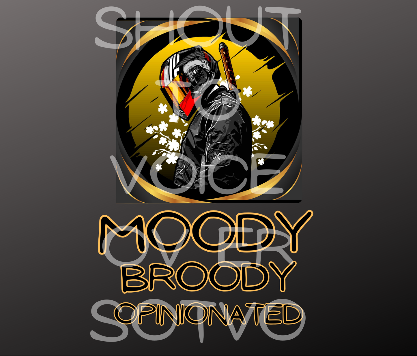 Anime Voice Over: Moody Broody: Reusable Stainless Steel Water Bottle