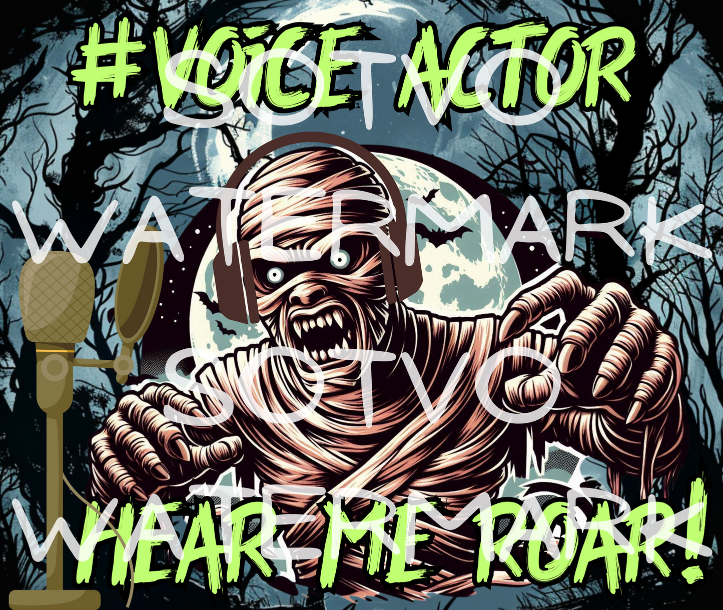 Halloween Voice Actor: Hear Me Roar: Reusable Stainless Steel Water Tumbler w/Straw