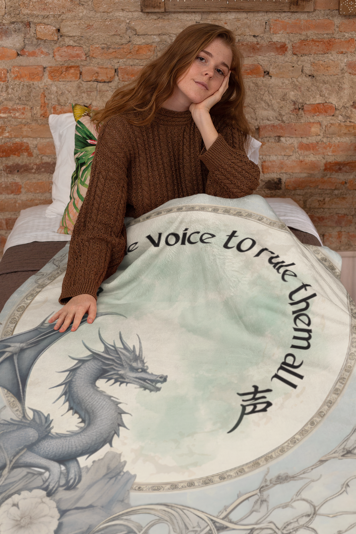 One Voice To Rule Them All: Dragon Style Booth Throw Blanket