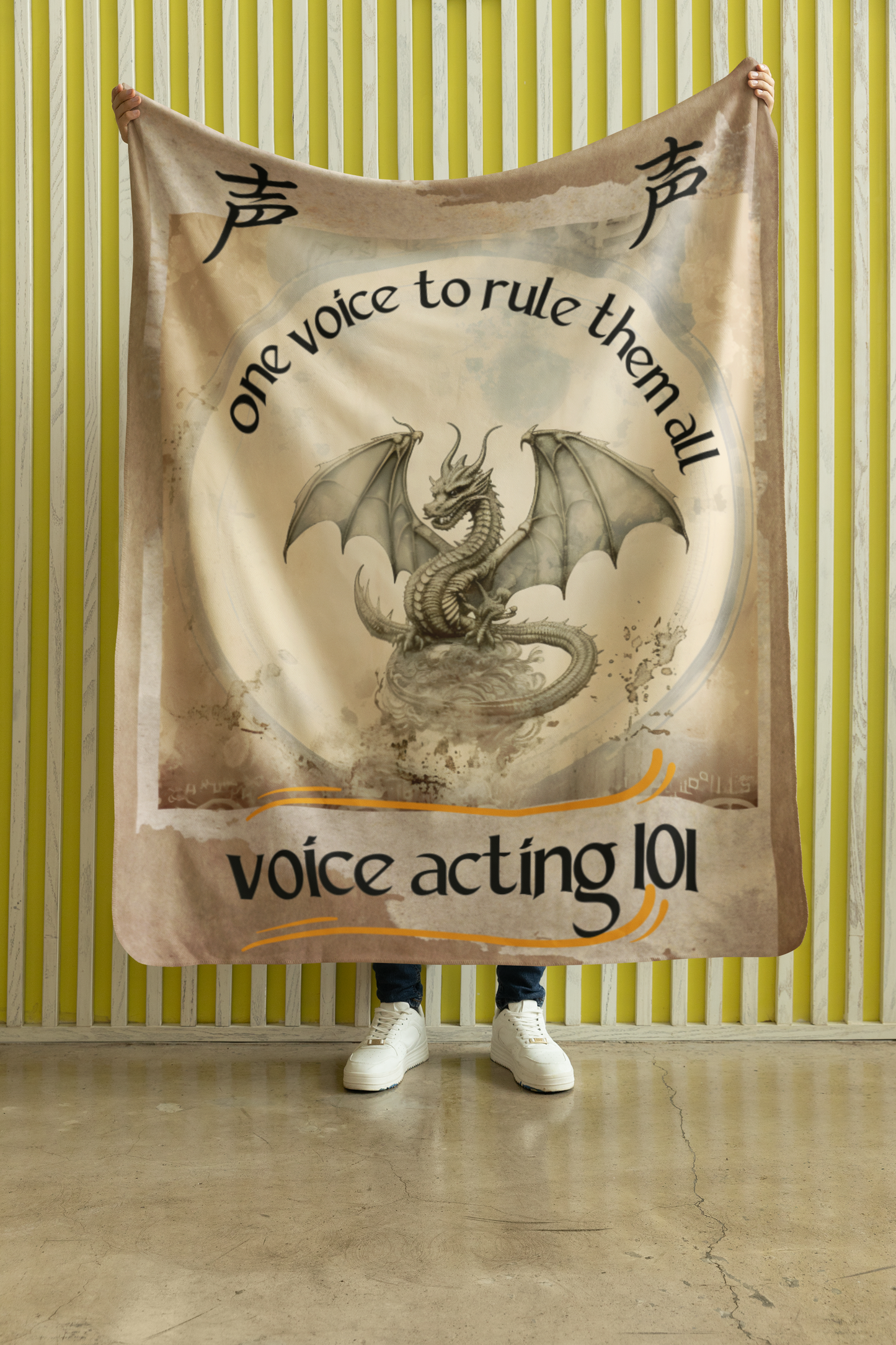 One Voice To Rule Them All: Dragon Style: Booth Throw Blanket