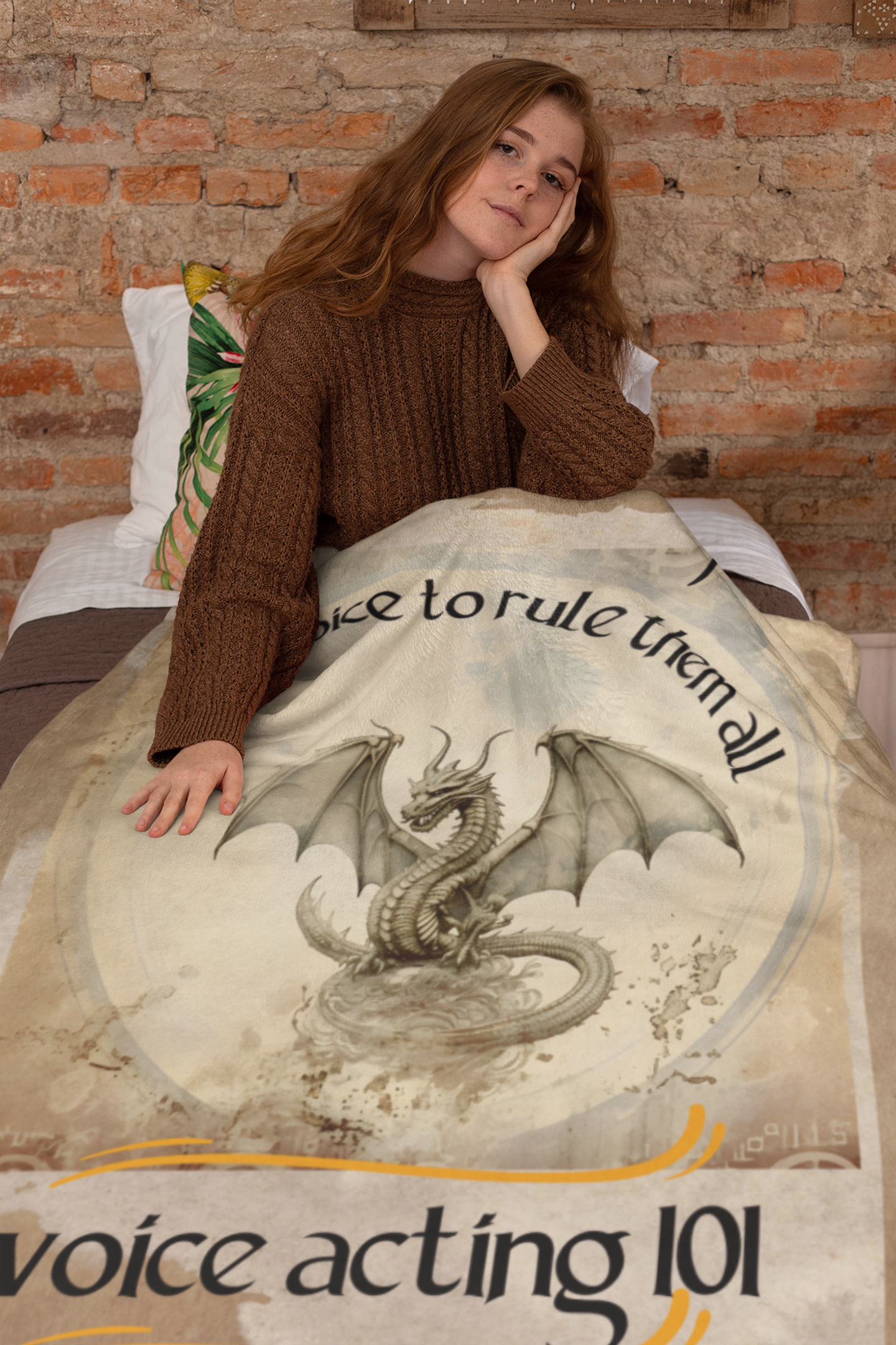 One Voice To Rule Them All: Dragon Style: Booth Throw Blanket