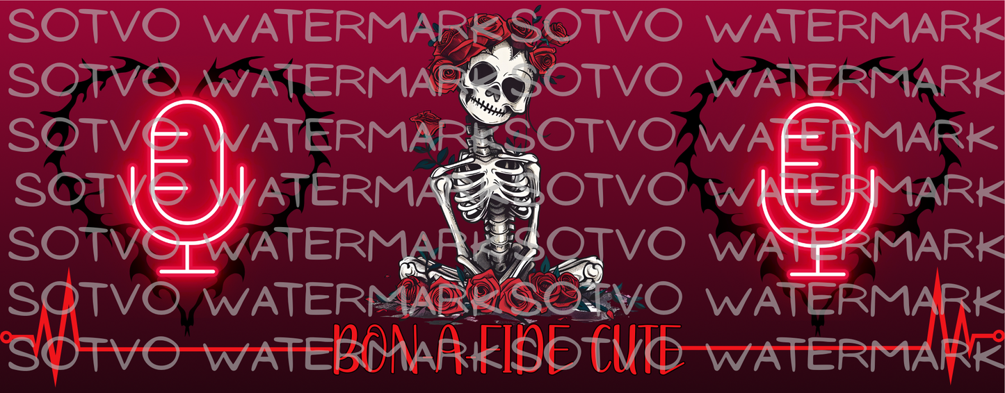 Halloween Skeleton Cutie Classic Ceramic Black Glossy Mug