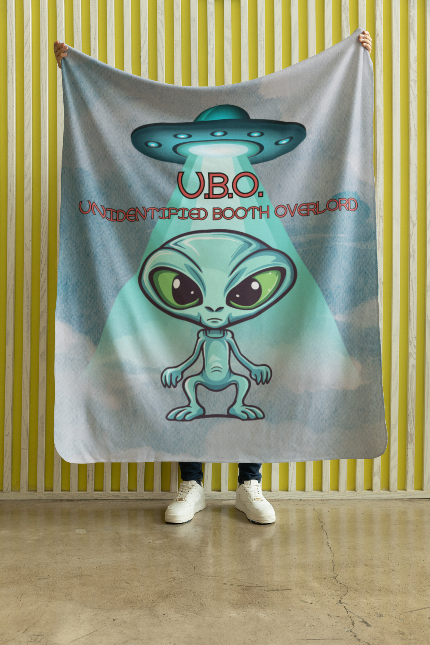 U.B.O. Unidentified Booth Overlord: Alien Style: Booth Throw Blanket