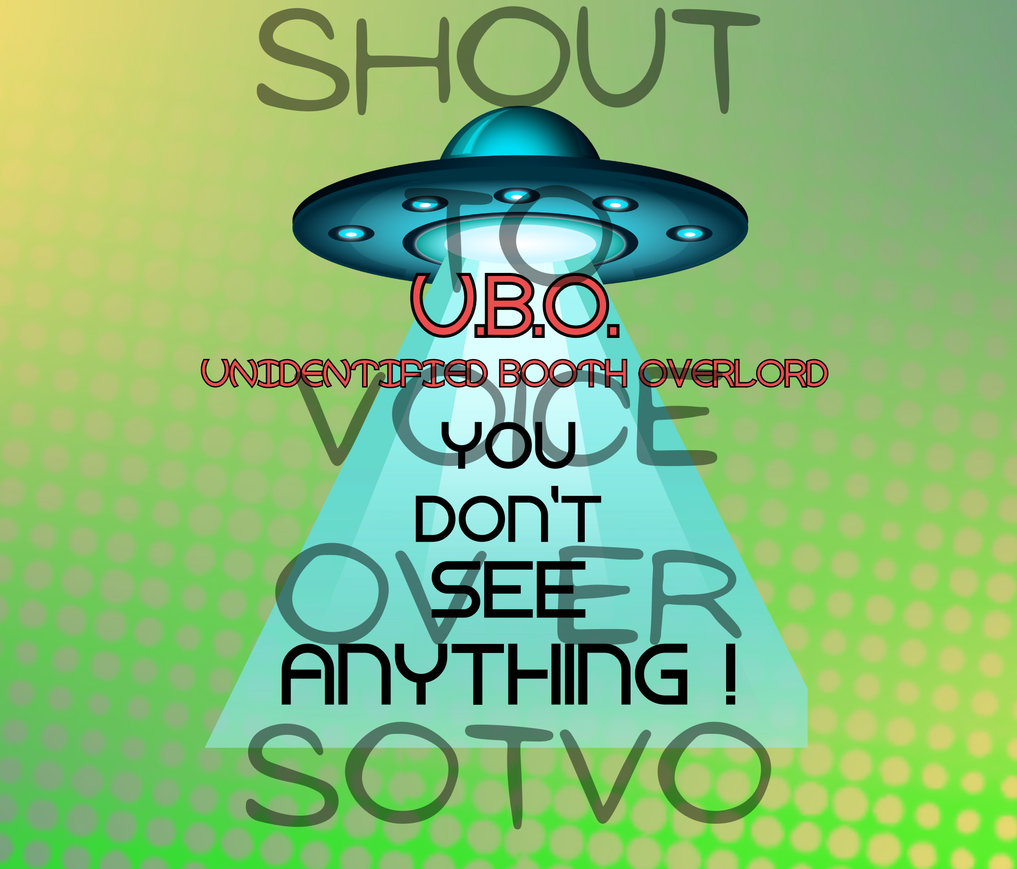 U.B.O. Unidentified Booth Overlord: Stainless Steel Water Bottle