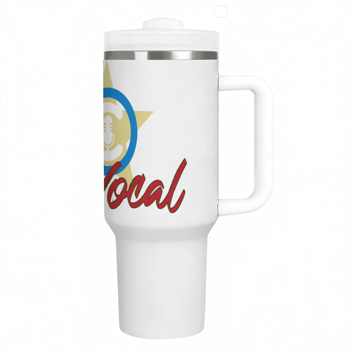 GET VOCAL: 40oz Tumbler with Handle and Straw