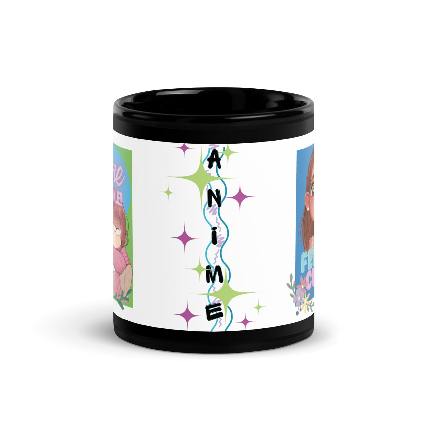 Anime Voice Over "Quotes": Classic Ceramic Black Glossy Mug