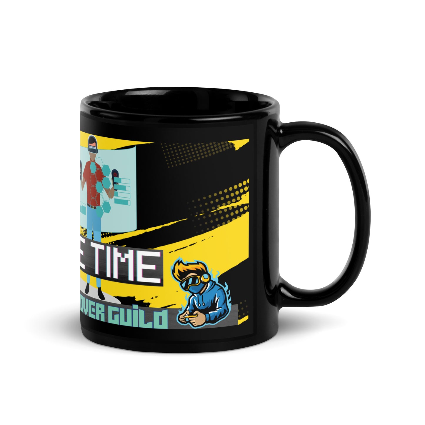 It's Game Time: Gamer Voice Actor: Classic Black Glossy Mug