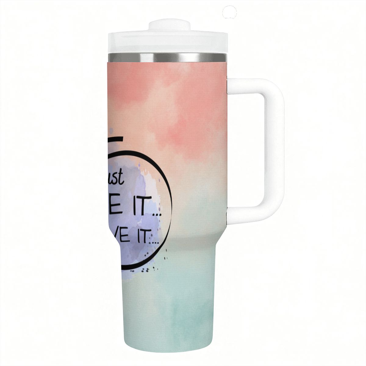 40oz Tumbler with Handle and Straw (Made in USA)