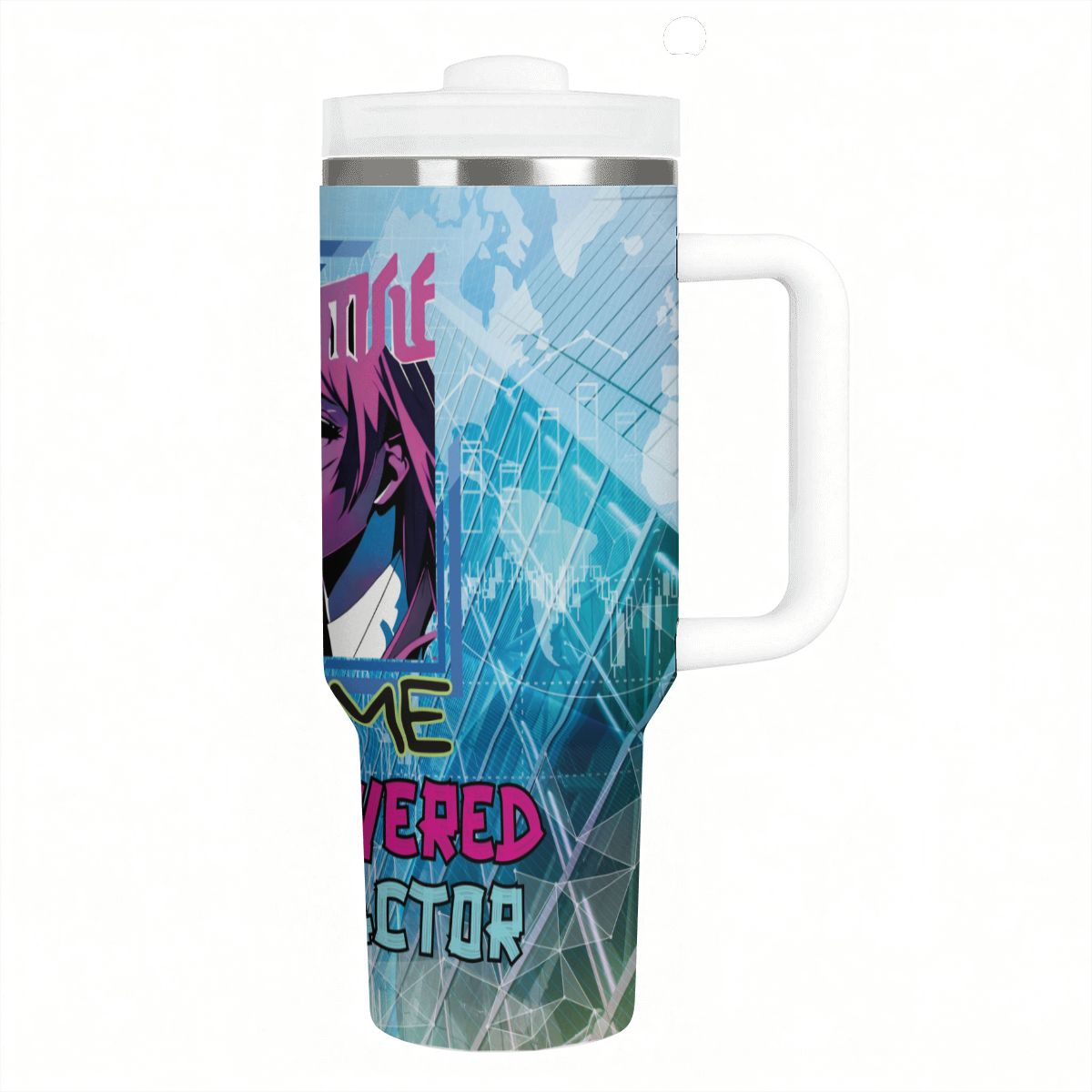 40oz Tumbler with Handle and Straw (Made in USA)