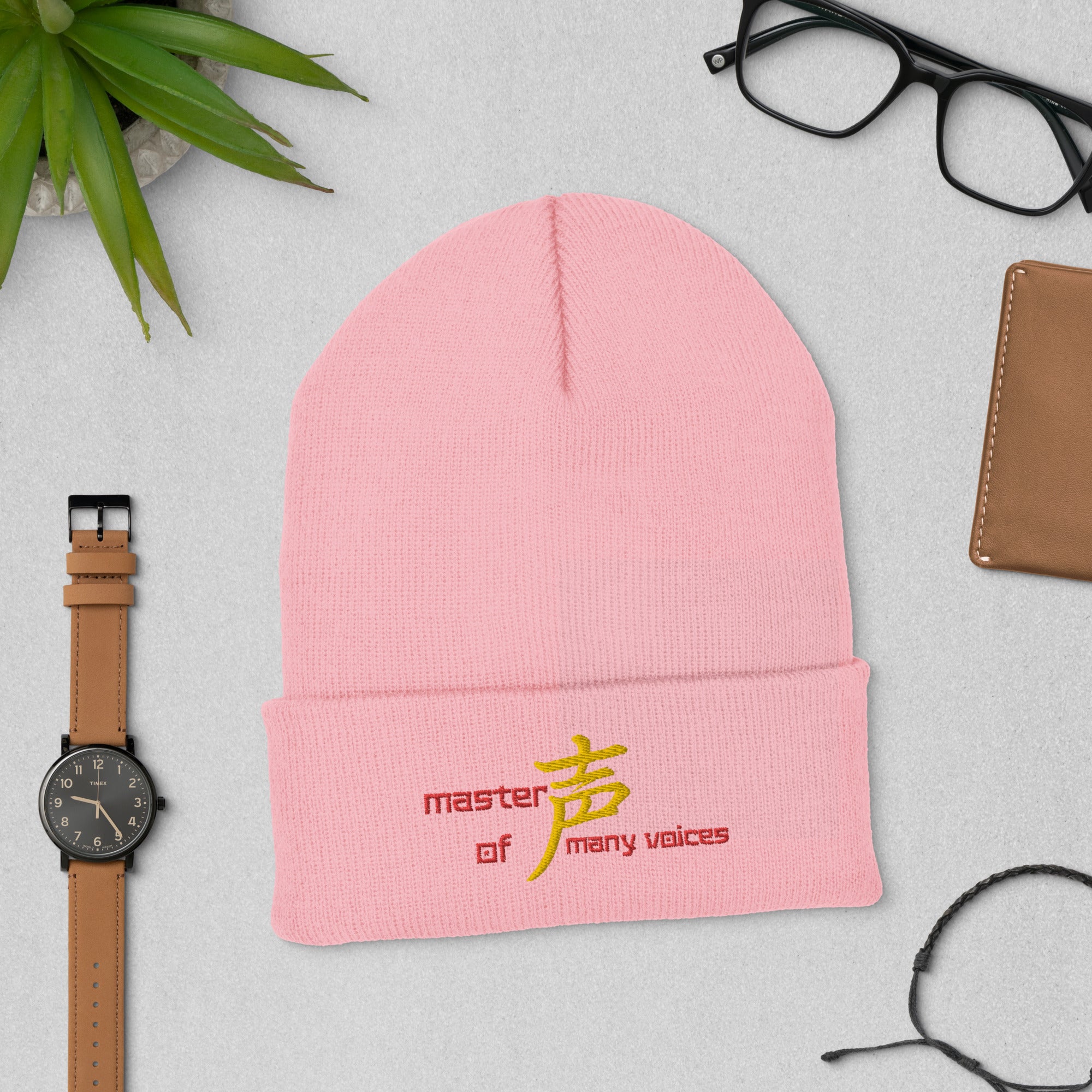SOTVO Booth Wear: Japanese Symbol for Voices: V.O. Actor: Classic Stylish Cuffed Beanie