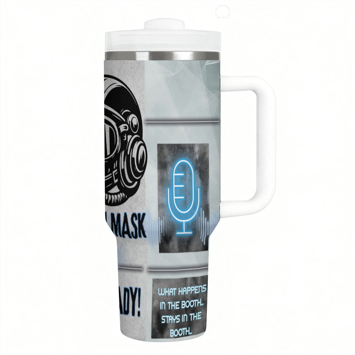 40oz Tumbler with Handle and Straw (Made in USA)
