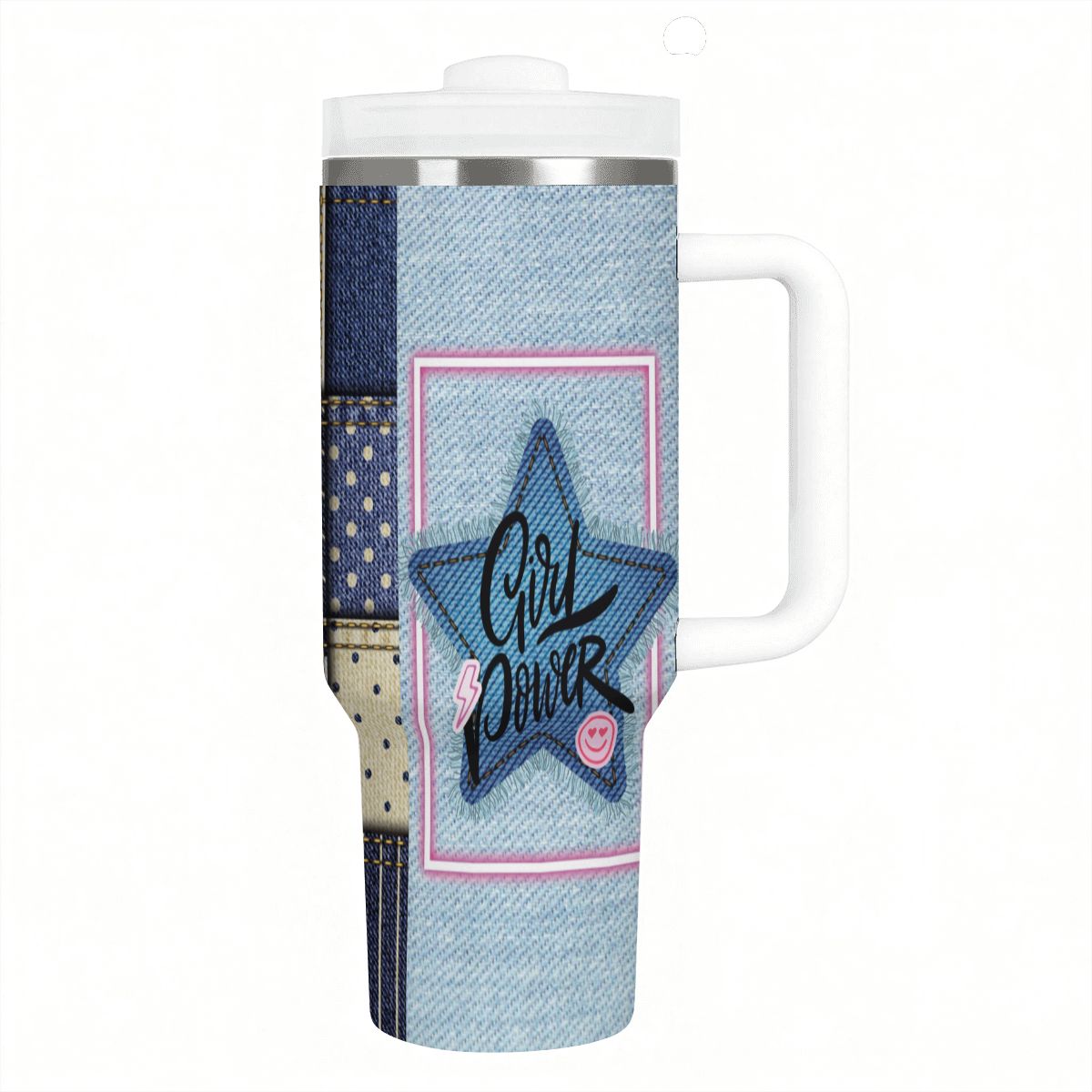 40oz Tumbler with Handle and Straw (Made in USA)