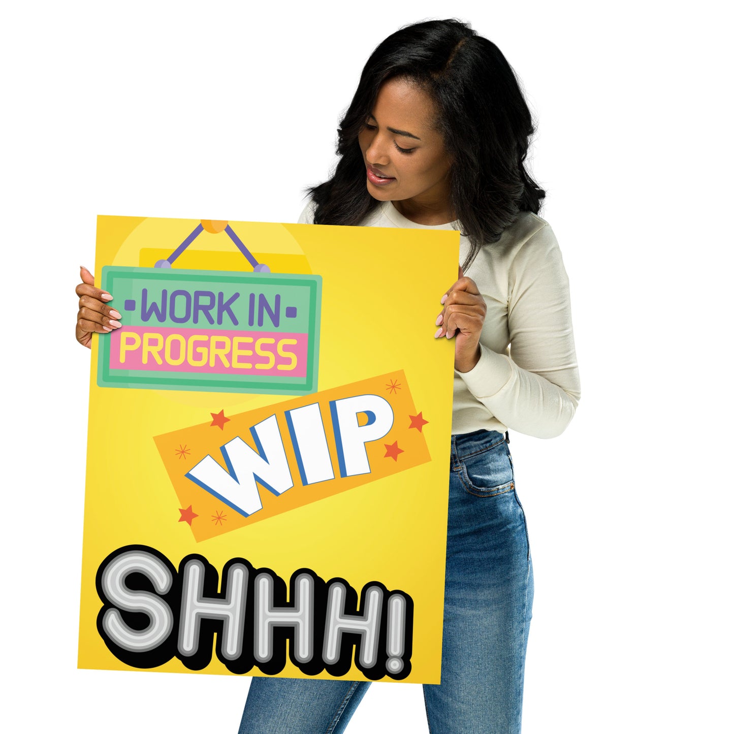 Work In Progress WIP Matte Poster