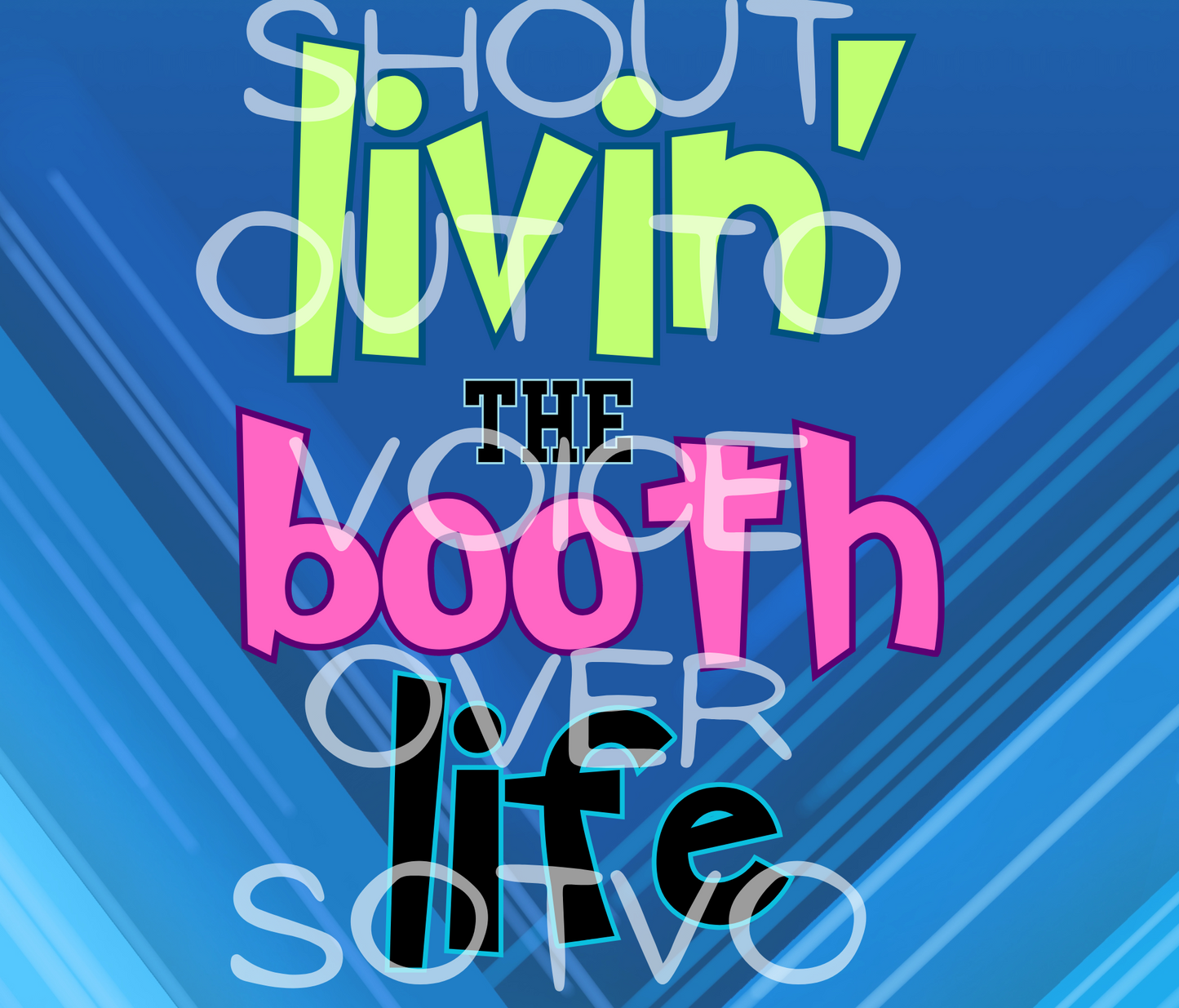 Livin' The Booth Life: Reusable Stainless Steel Water Tumbler w/Straw