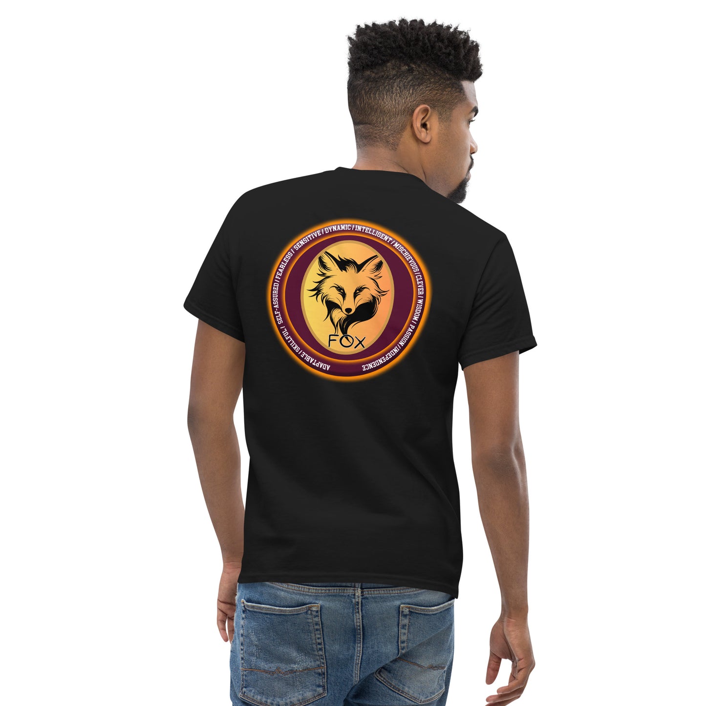 Mascot Spirit Animal Totem: FOX: Men’s Classic Tee T-Shirt: Gildan