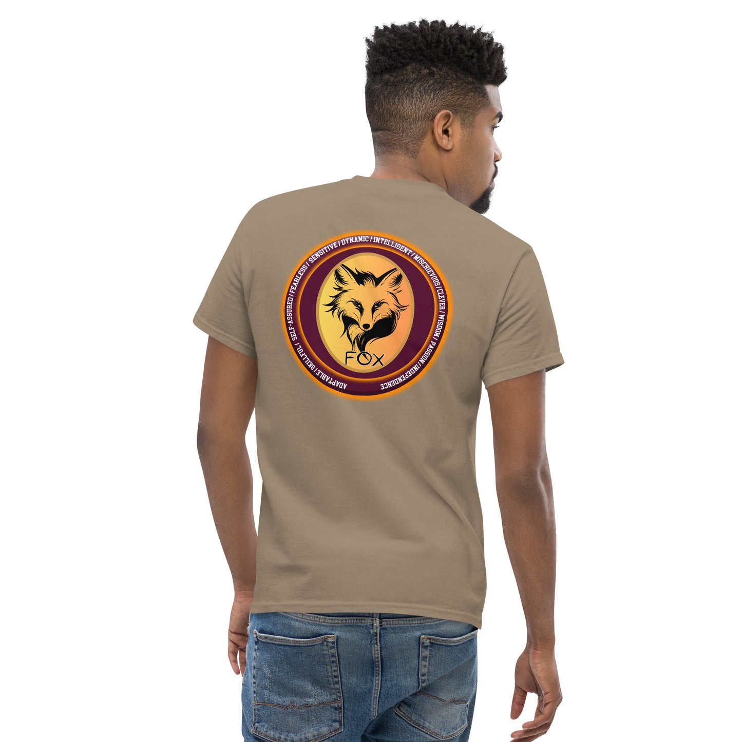 Mascot Spirit Animal Totem: FOX: Men’s Classic Tee T-Shirt: Gildan