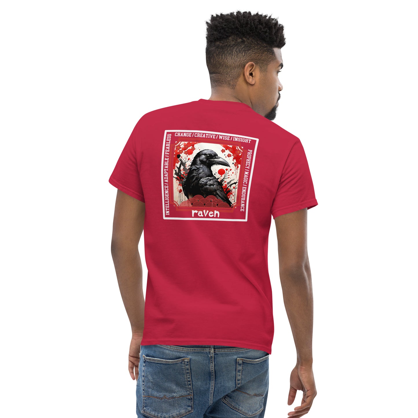 Mascot Spirit Animal Totem: RAVEN: Men’s Classic Tee T-Shirt: Gildan