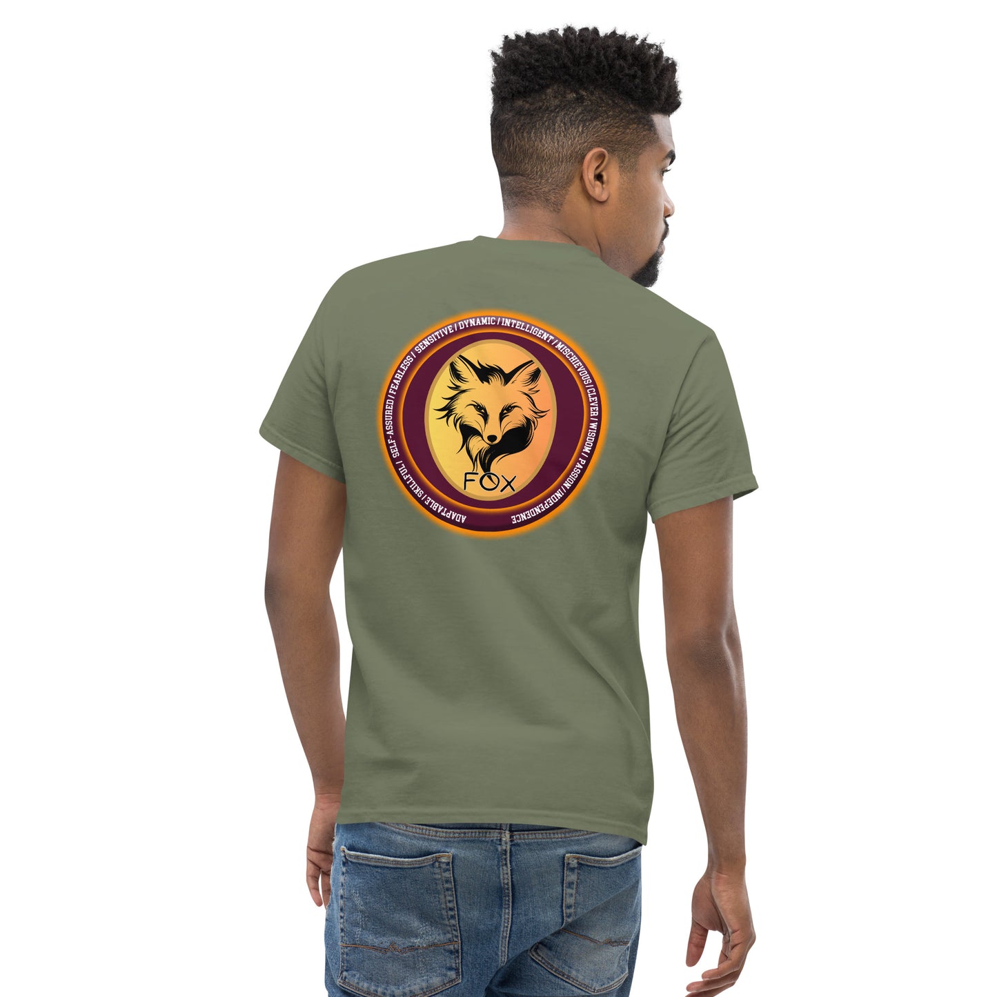 Mascot Spirit Animal Totem: FOX: Men’s Classic Tee T-Shirt: Gildan