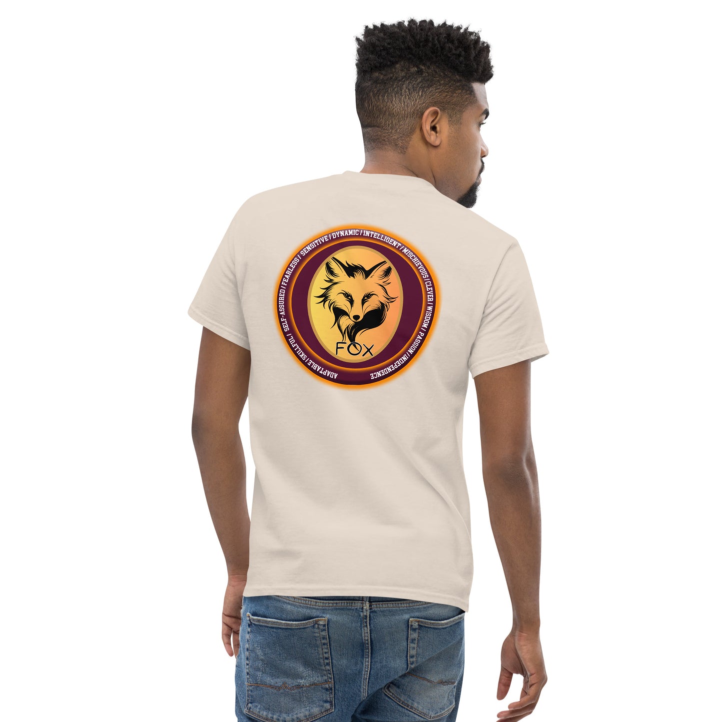 Mascot Spirit Animal Totem: FOX: Men’s Classic Tee T-Shirt: Gildan