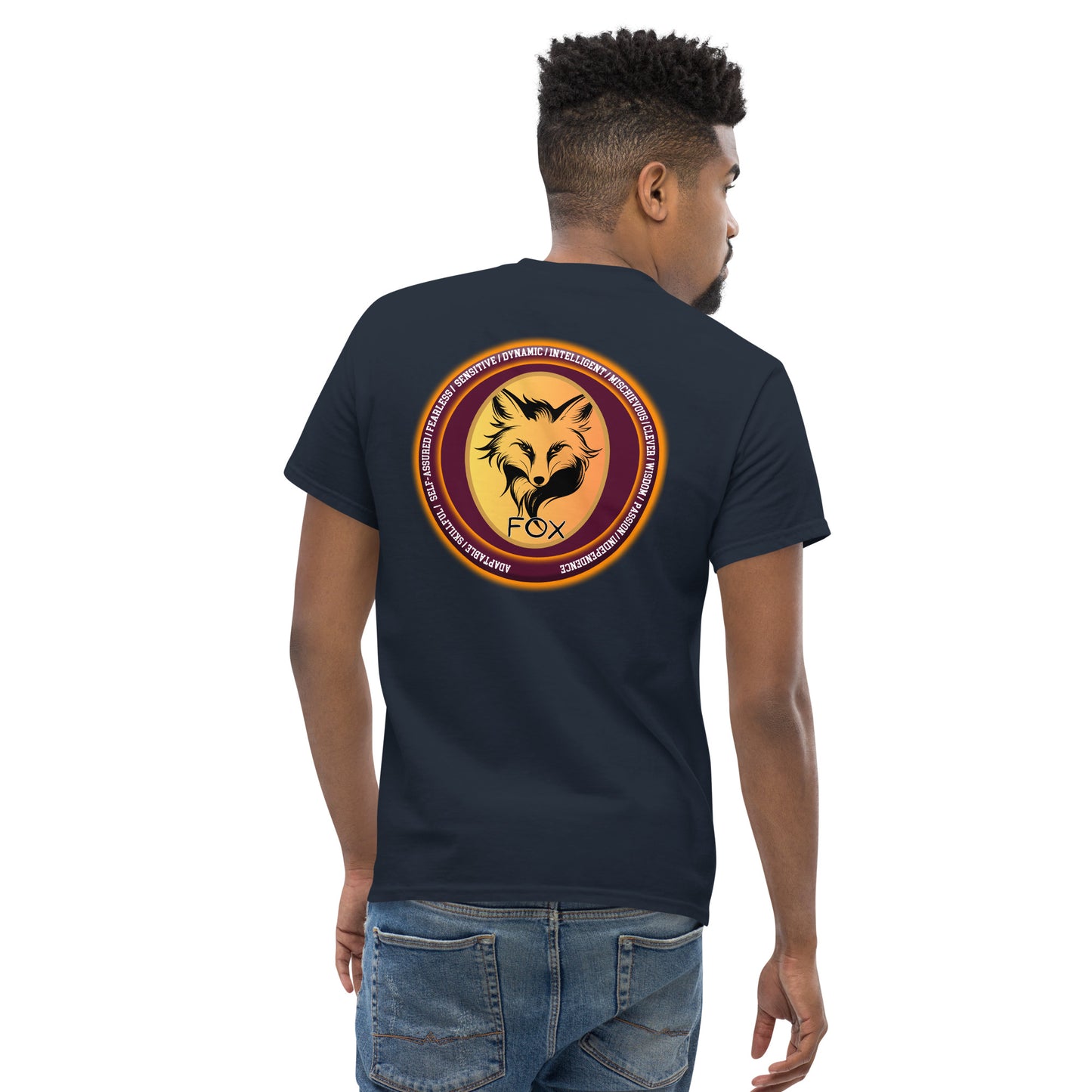 Mascot Spirit Animal Totem: FOX: Men’s Classic Tee T-Shirt: Gildan