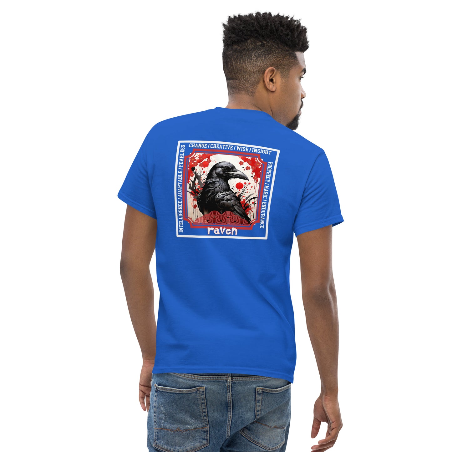 Mascot Spirit Animal Totem: RAVEN: Men’s Classic Tee T-Shirt: Gildan