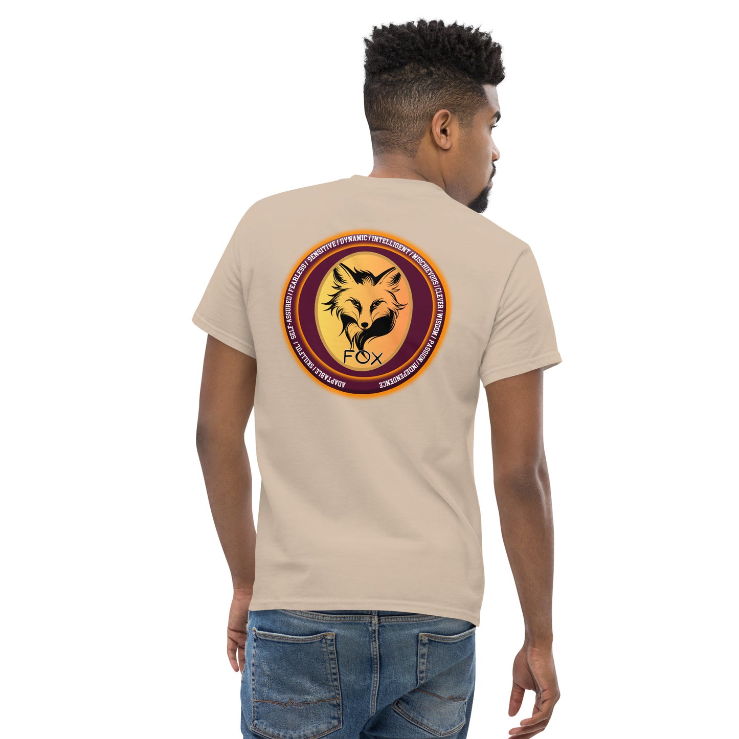 Mascot Spirit Animal Totem: FOX: Men’s Classic Tee T-Shirt: Gildan