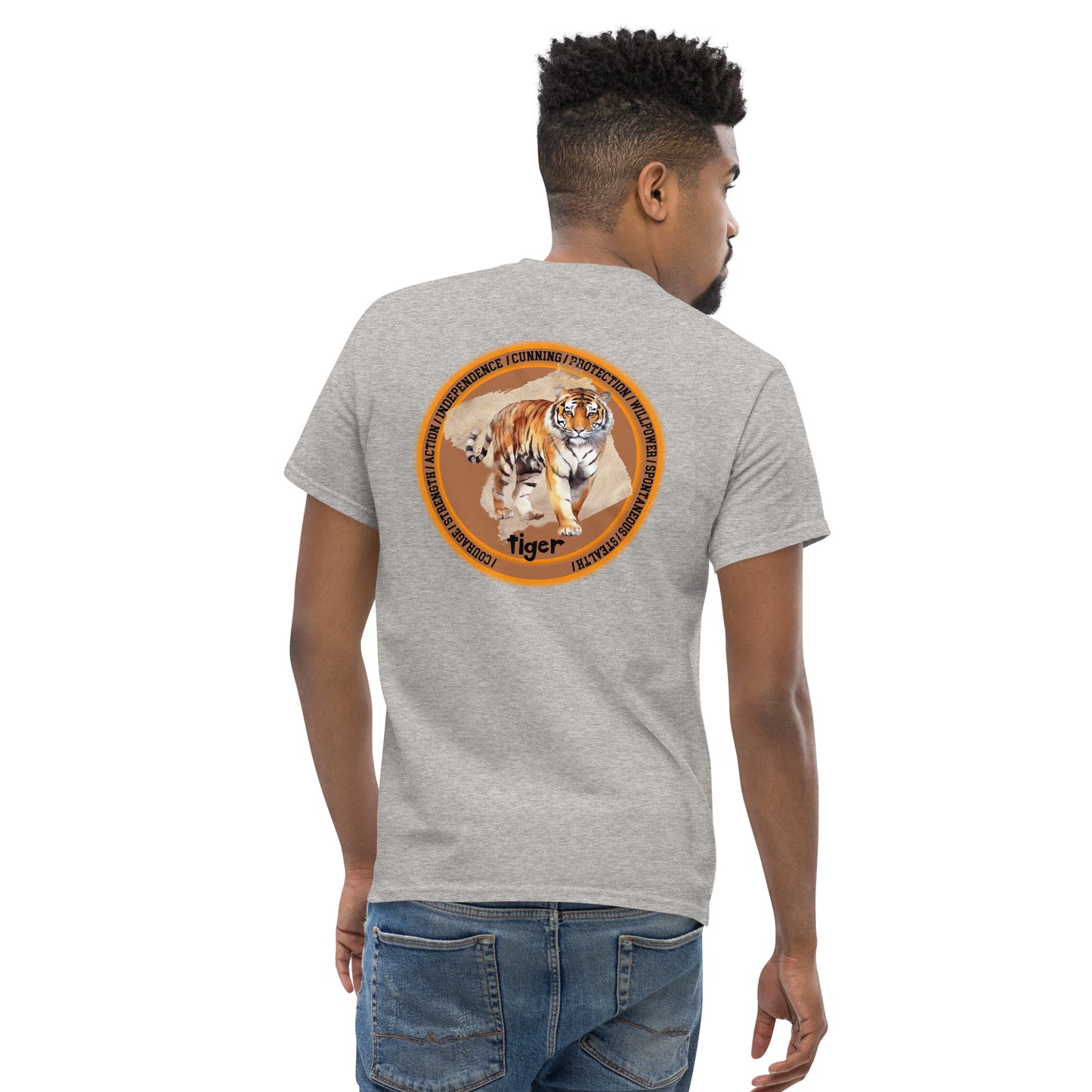 Mascot Spirit Animal Totem: TIGER: Men’s Classic Tee T-Shirt: Gildan