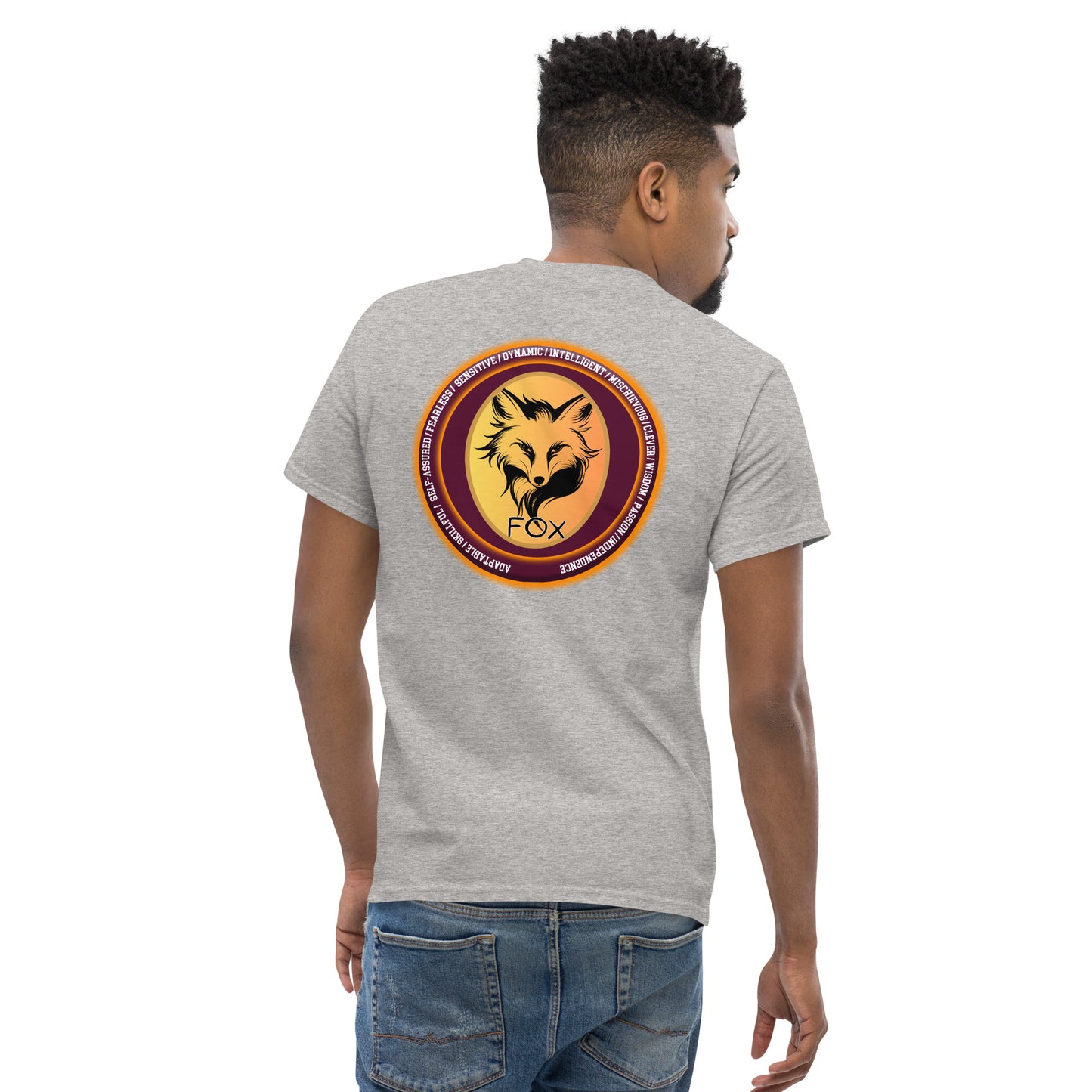 Mascot Spirit Animal Totem: FOX: Men’s Classic Tee T-Shirt: Gildan