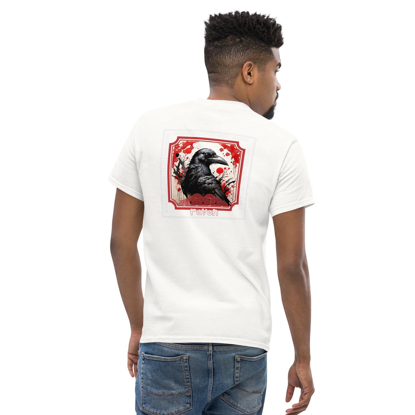 Mascot Spirit Animal Totem: RAVEN: Men’s Classic Tee T-Shirt: Gildan