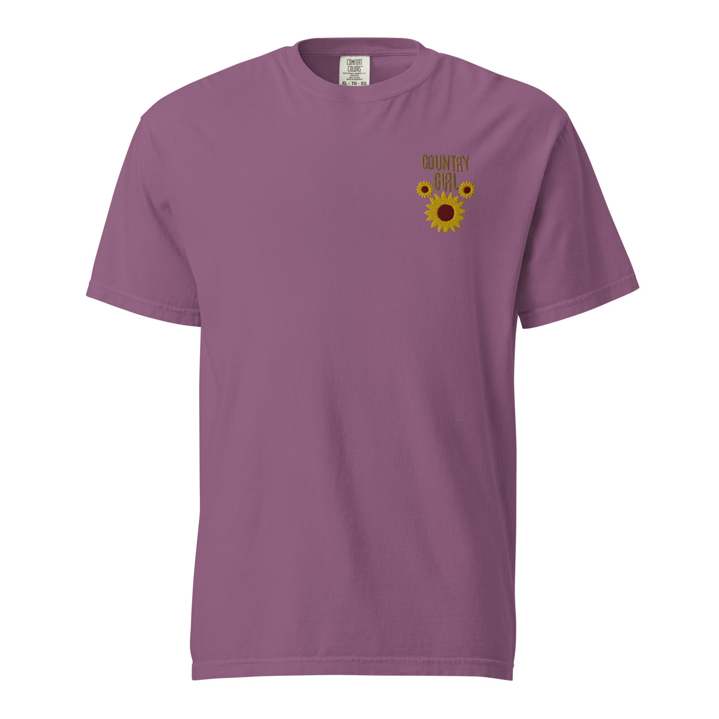 Cute Country Girl Fun Chickens: Unisex Comfort Wear/Colors Heavyweight T-Shirt