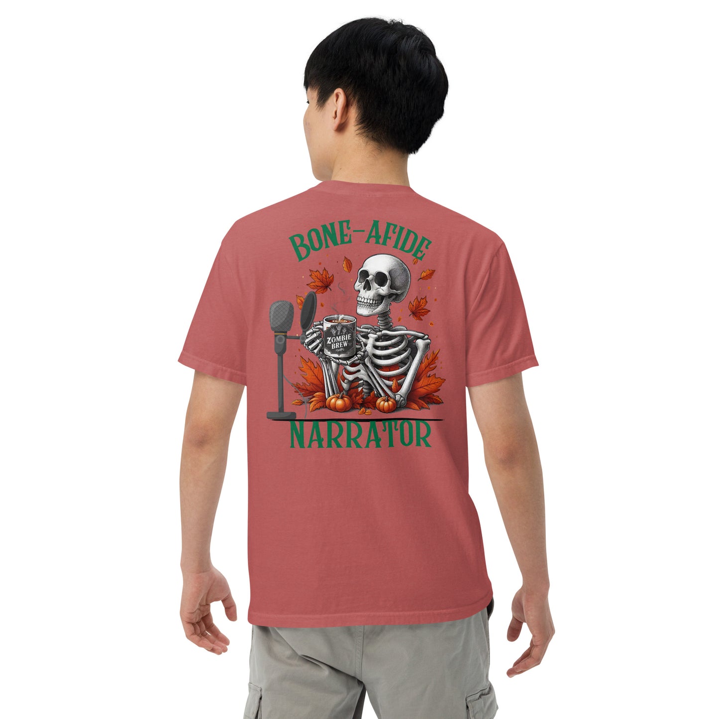 SOTVO Skeleton Sugar Skull Bone-Afide Narrator: Unisex Comfort Wear/Colors Heavyweight T-Shirt