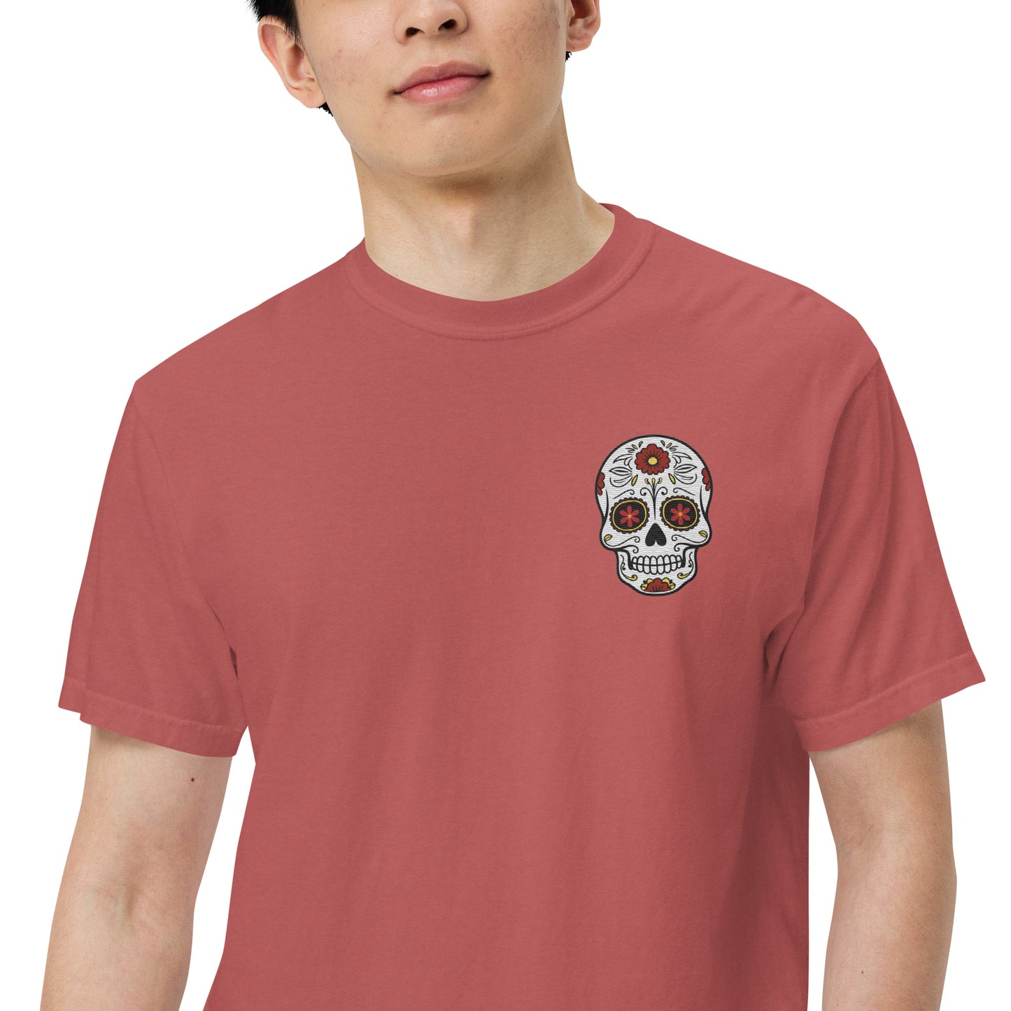 SOTVO Skeleton Sugar Skull Bone-Afide Narrator: Unisex Comfort Wear/Colors Heavyweight T-Shirt