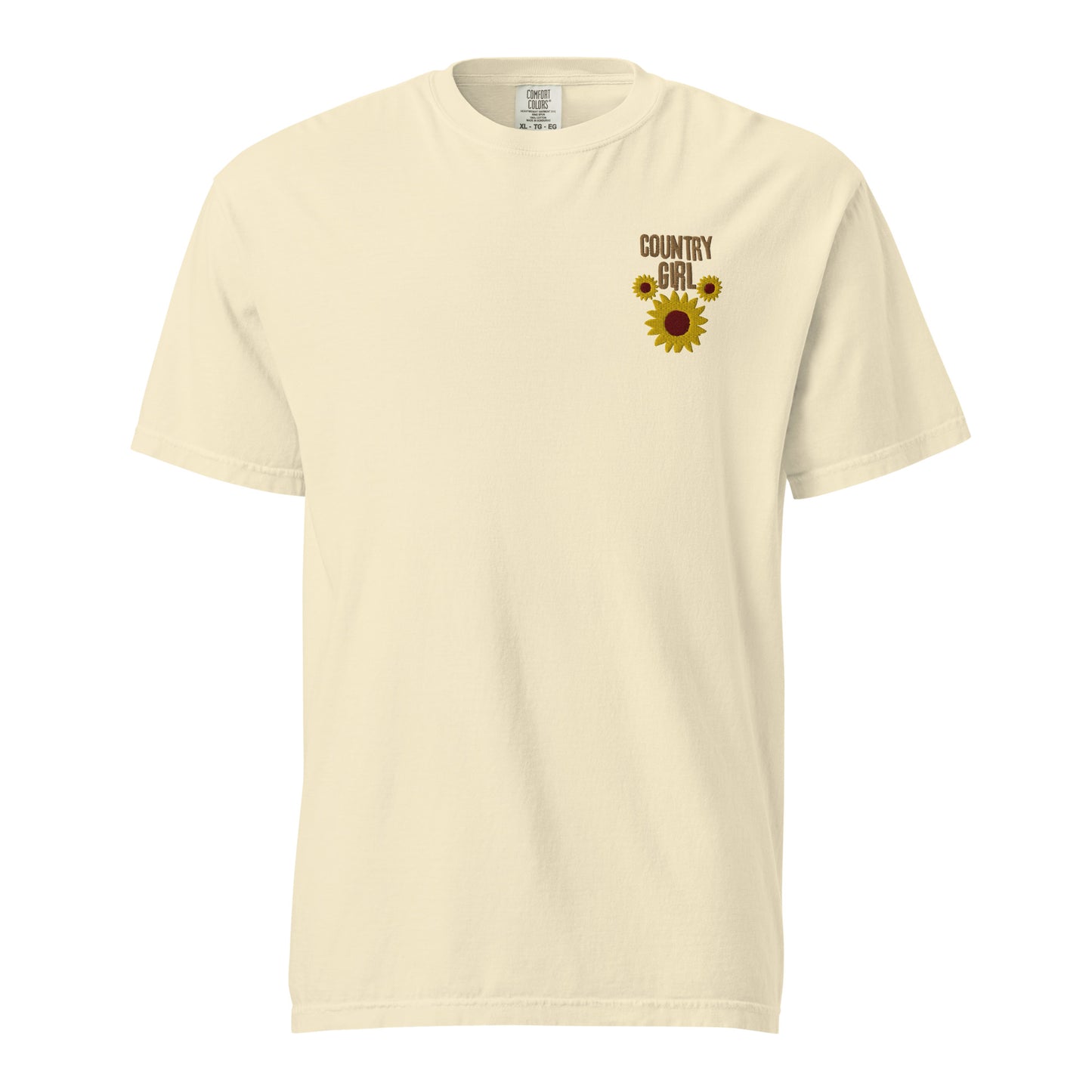 Cute Country Girl Fun Chickens: Unisex Comfort Wear/Colors Heavyweight T-Shirt