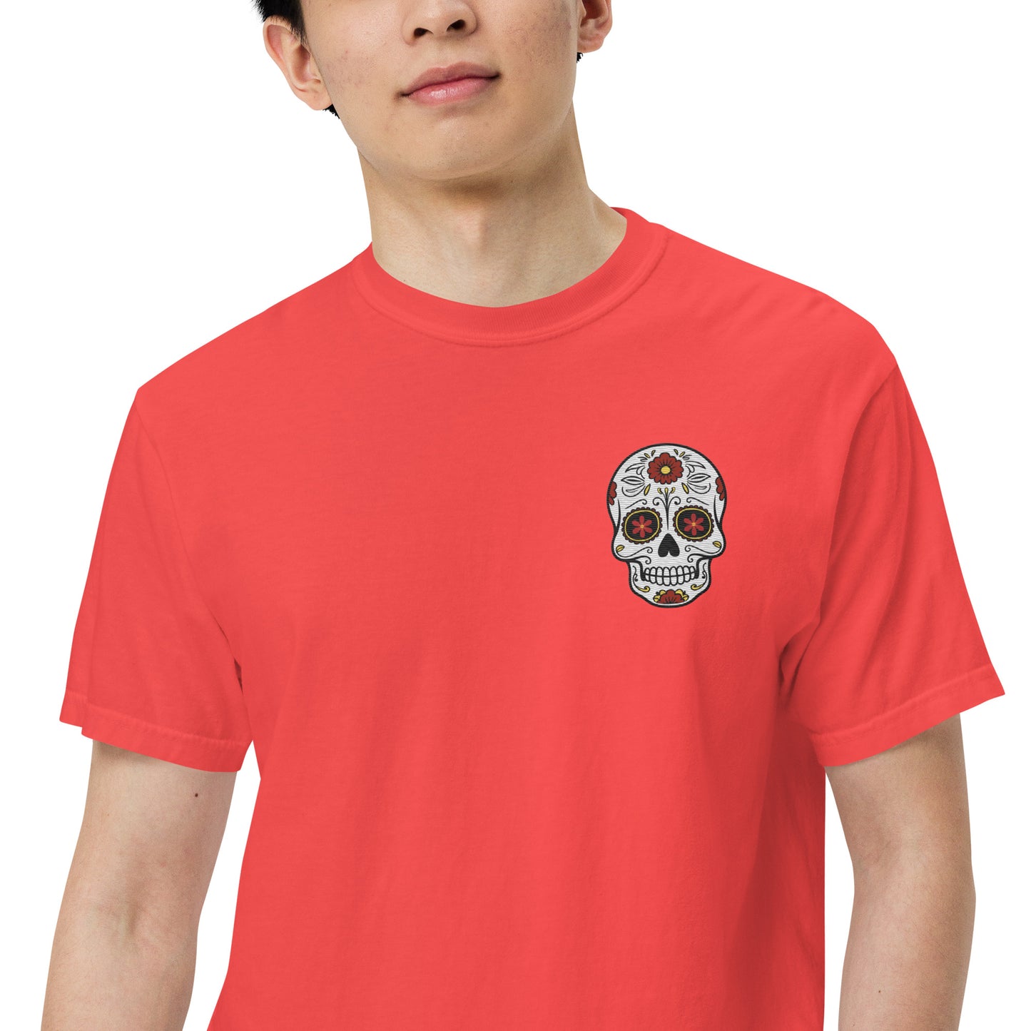 SOTVO Skeleton Sugar Skull Bone-Afide Narrator: Unisex Comfort Wear/Colors Heavyweight T-Shirt