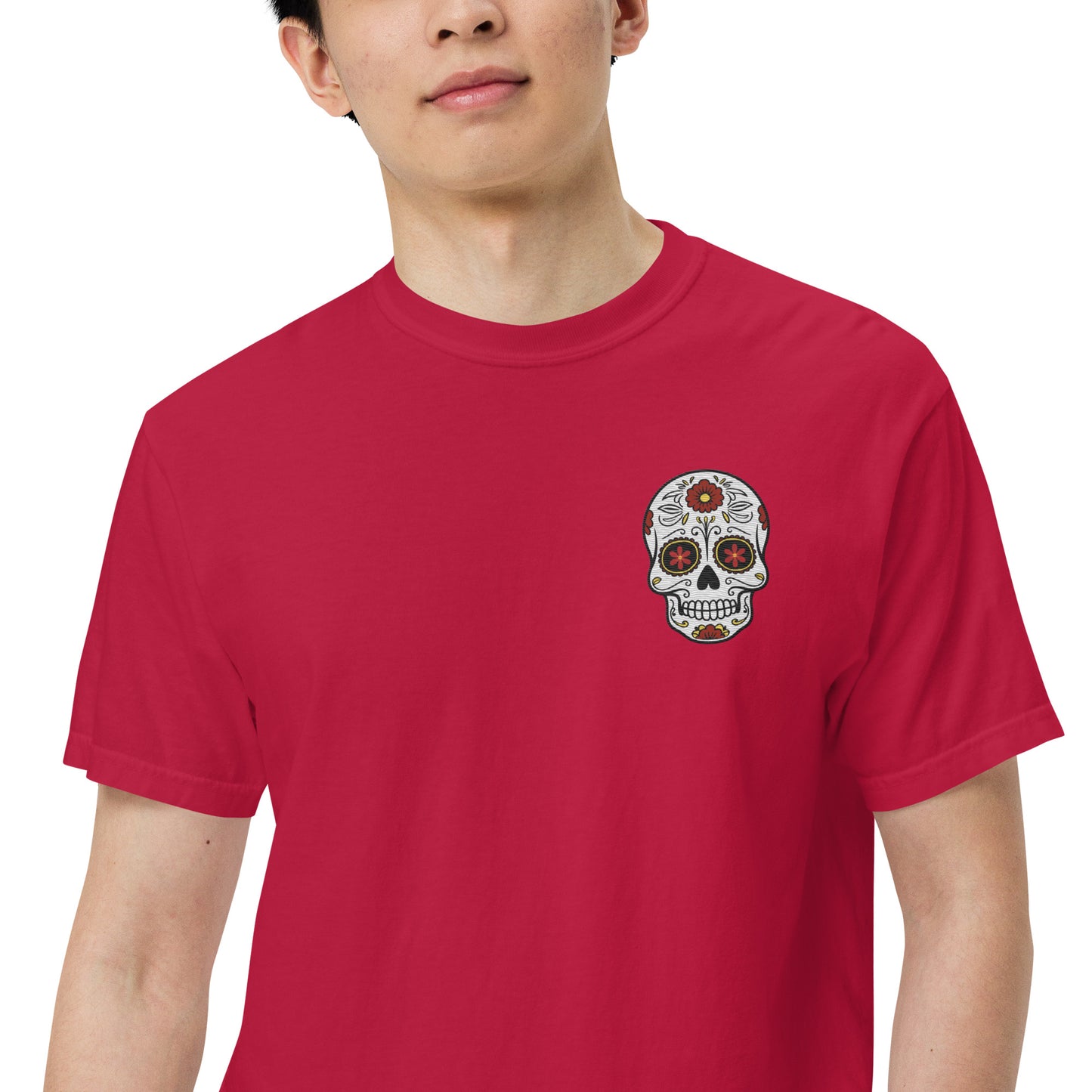 SOTVO Skeleton Sugar Skull Bone-Afide Narrator: Unisex Comfort Wear/Colors Heavyweight T-Shirt