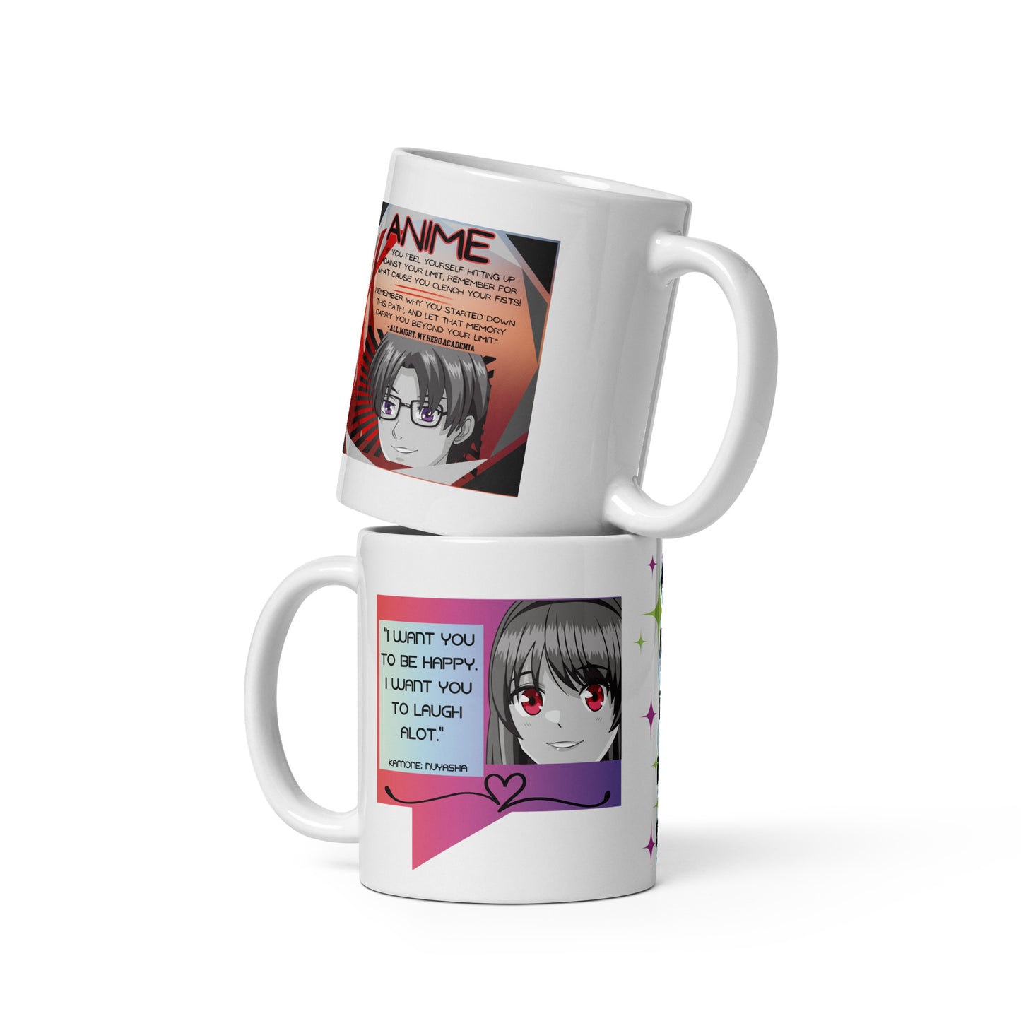 Anime Quotes Voice Over: Classic White Glossy Mug
