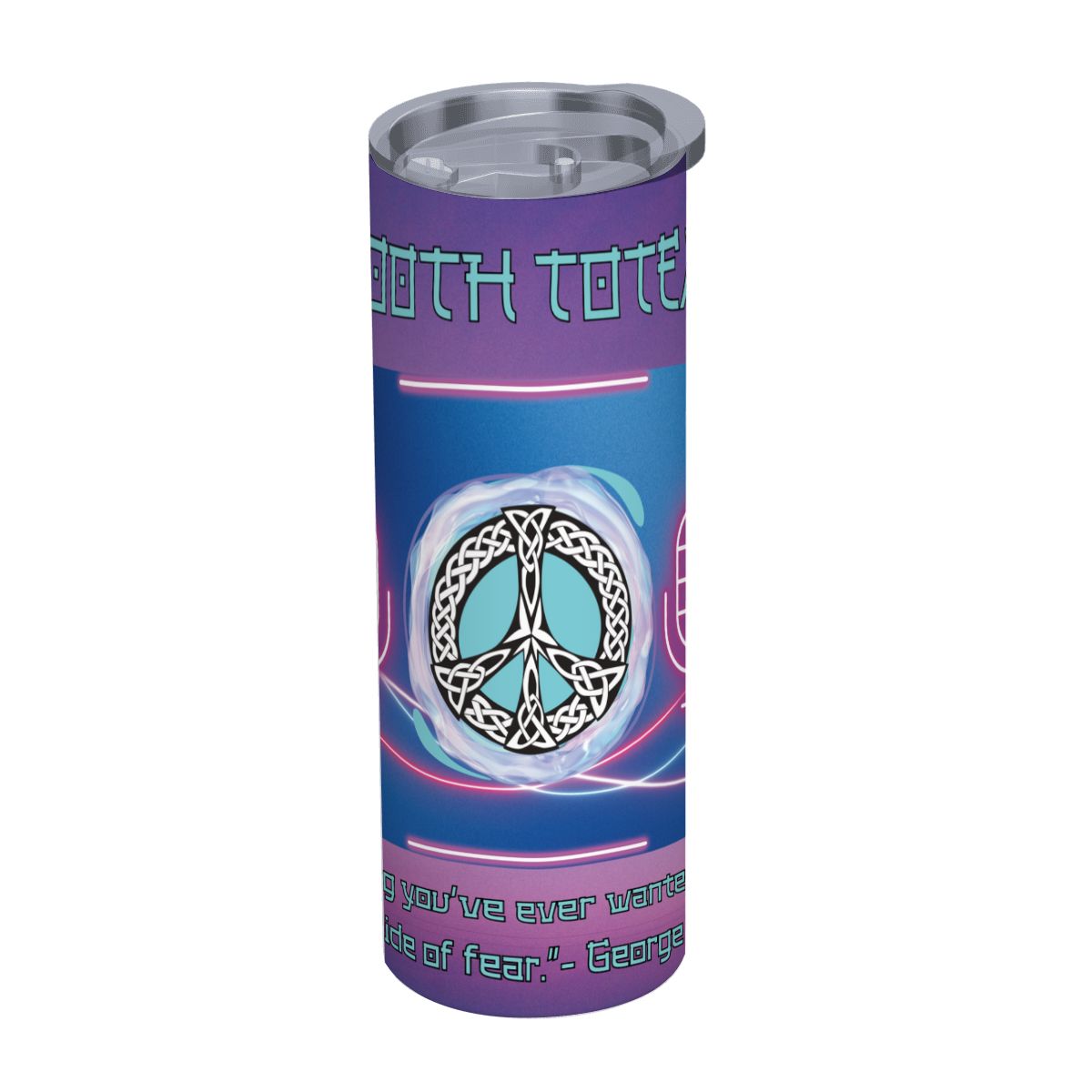 20oz Straight Stainless Steel Tumbler with Straw