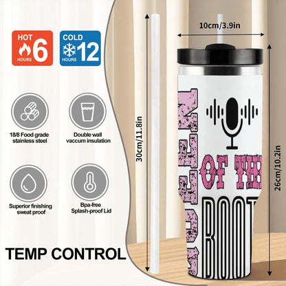 40oz Tumbler with Handle and Straw (Made in USA)