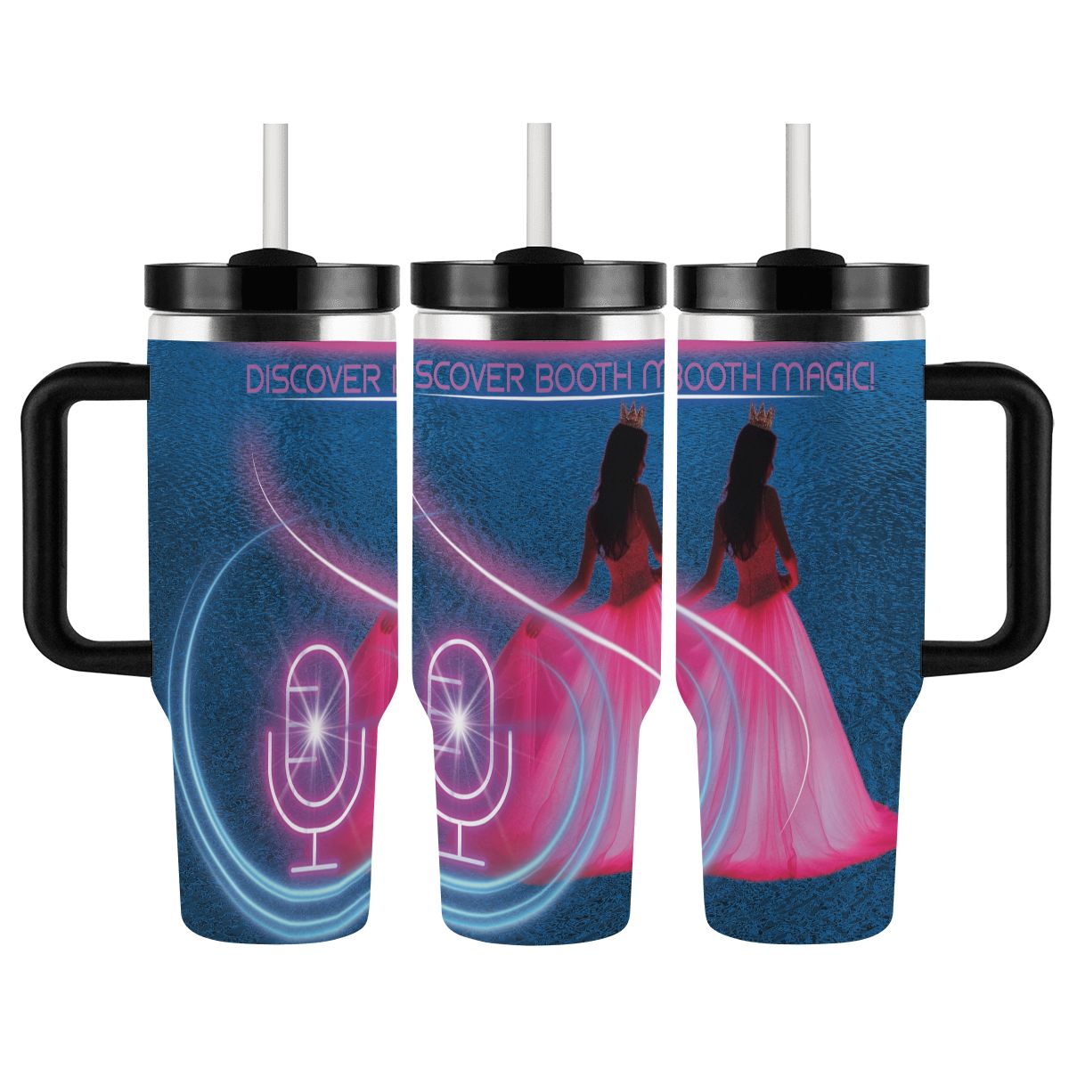 40oz Tumbler with Handle and Straw (Made in USA)