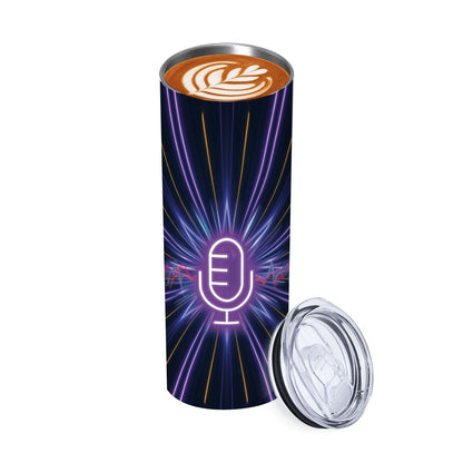 20oz Straight Stainless Steel Tumbler with Straw（Made in USA)